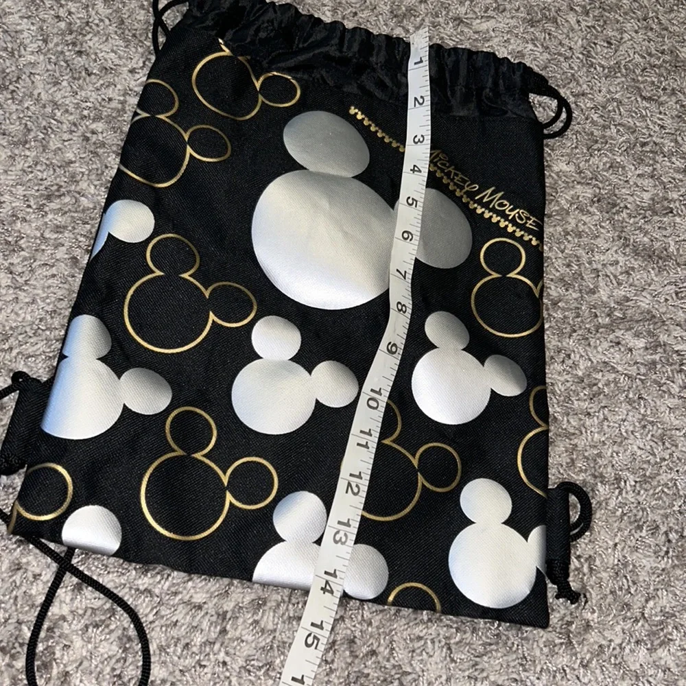 Mickey Mouse drawstring bag‎ metallize gold silver black